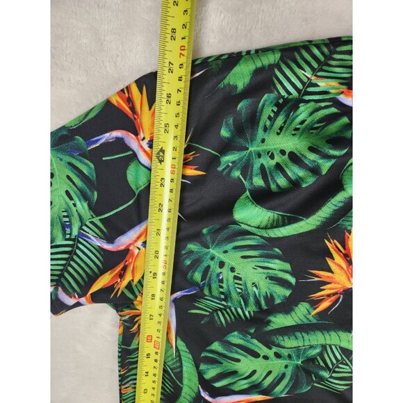 Y2K Rocawear Mens Tropical Floral All Over Print Size Large Vintage Green - Picture 11 of 12